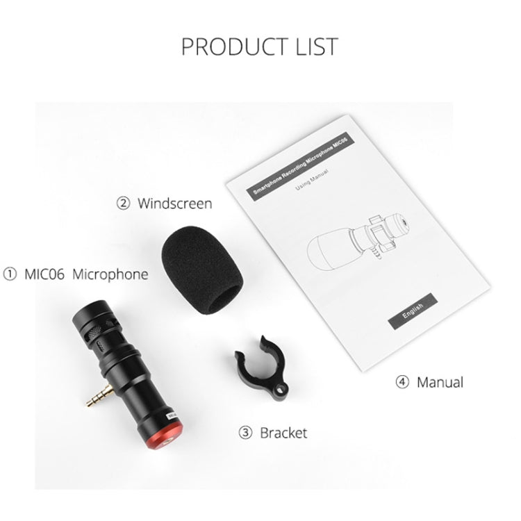 YELANGU MIC06 Microfono direzionale per smartphone