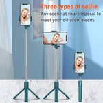 Bastone selfie Bluetooth con treppiede integrato per smartphone - immagine 6