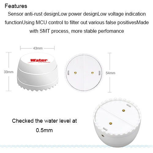 Rilevatore perdite d’acqua DY-SQ100B wireless con due sensori - immagine 4