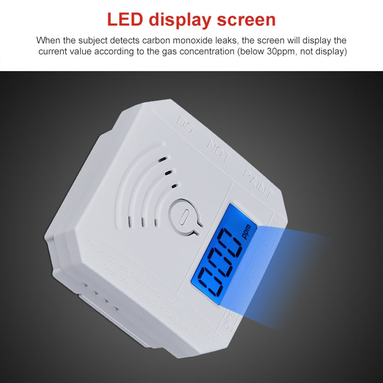 Rilevatore di monossido di carbonio con display LCD e allarme - immagine 5