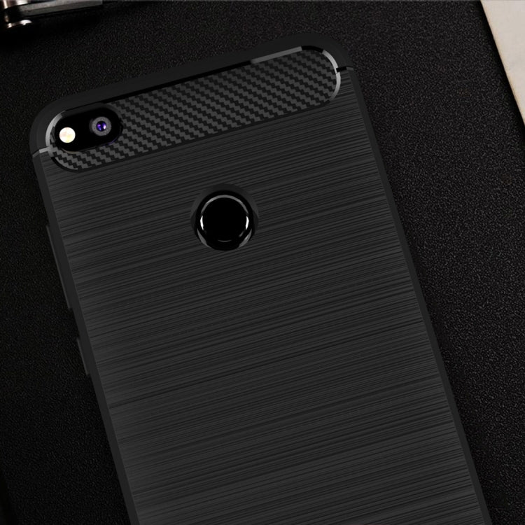 Custodia TPU protettiva Huawei P8 Lite 2017 fibra carbonio