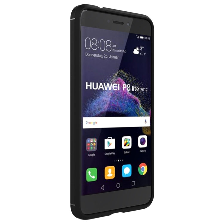 Custodia TPU protettiva Huawei P8 Lite 2017 fibra carbonio