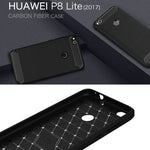 Custodia TPU protettiva Huawei P8 Lite 2017 fibra carbonio
