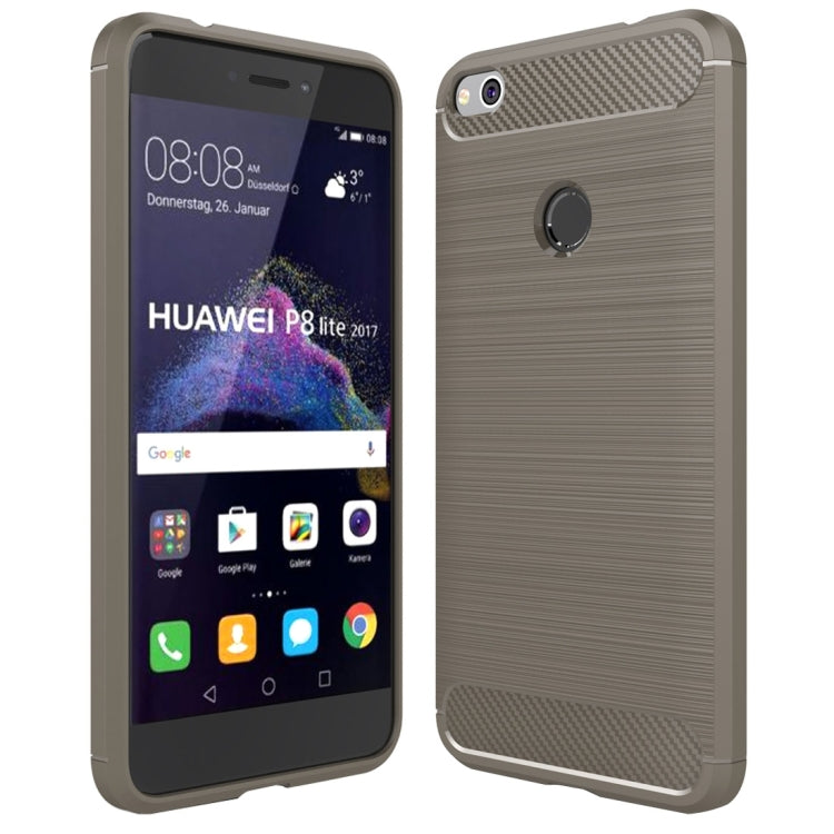 Custodia TPU protettiva Huawei P8 Lite 2017 fibra carbonio
