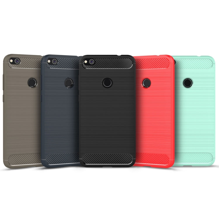 Custodia TPU protettiva Huawei P8 Lite 2017 fibra carbonio