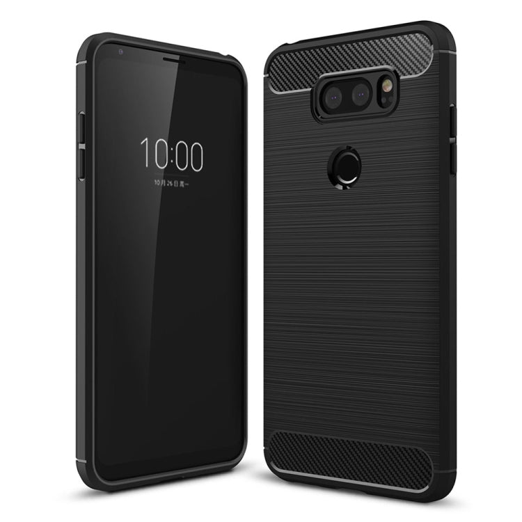 Custodia protettiva TPU per LG V30 con fibra di carbonio