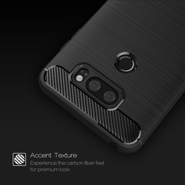Custodia protettiva TPU per LG V30 con fibra di carbonio