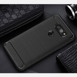 Custodia protettiva TPU per LG V30 con fibra di carbonio