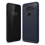 Custodia protettiva TPU per LG V30 con fibra di carbonio