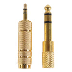 Set adattatori audio stereo 6,35 mm a 3,5 mm 2 in 1