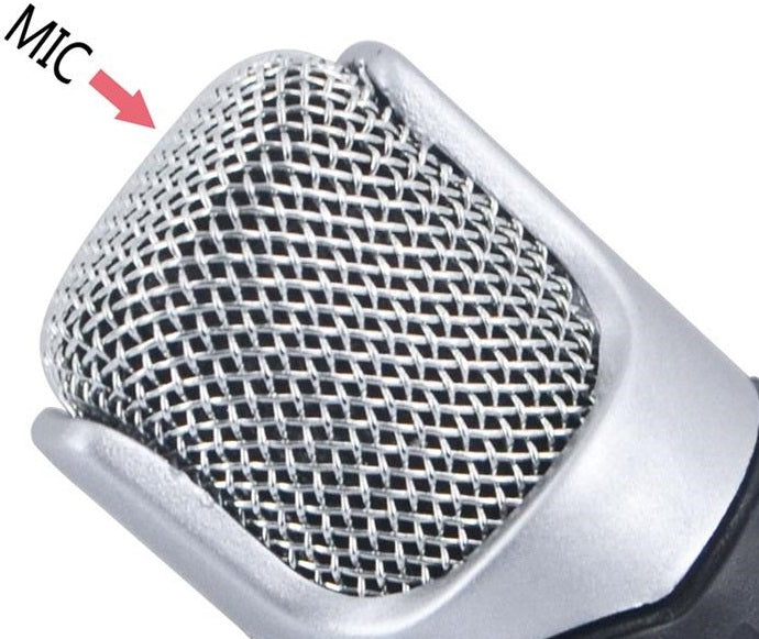 Microfono stereo snodabile 90° jack 3.5mm 4 poli per smartphone e tablet MIC072