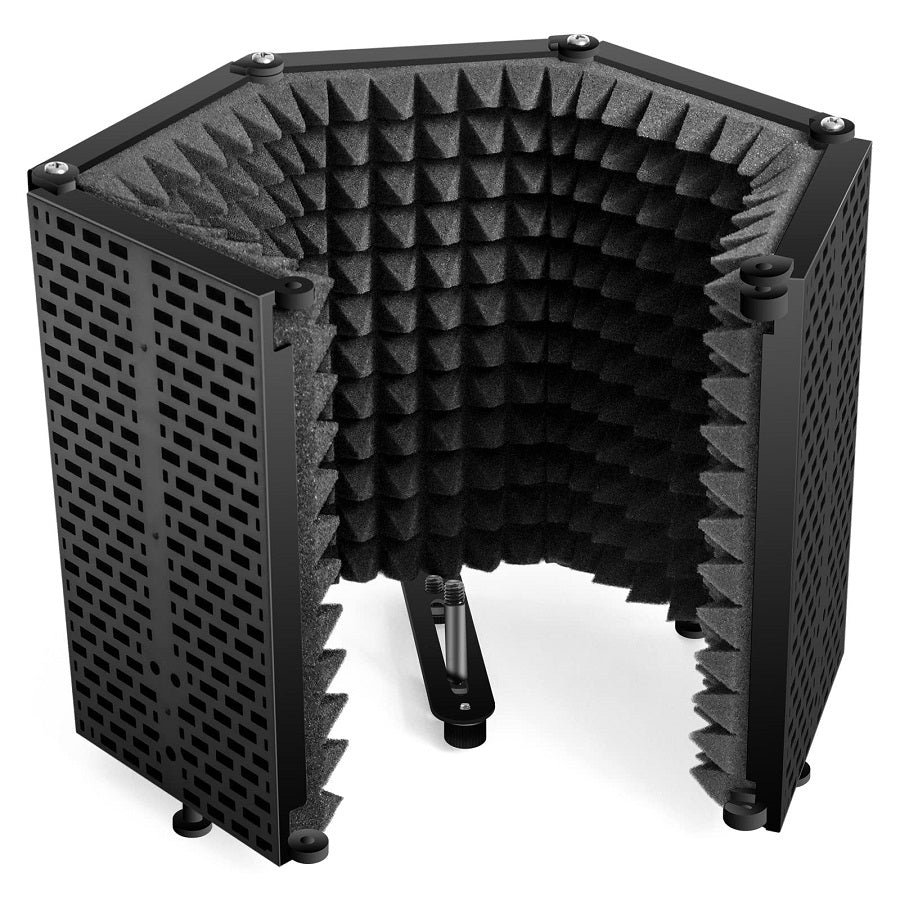 Pannello fonoassorbente per microfoni 5 scomparti MIC132