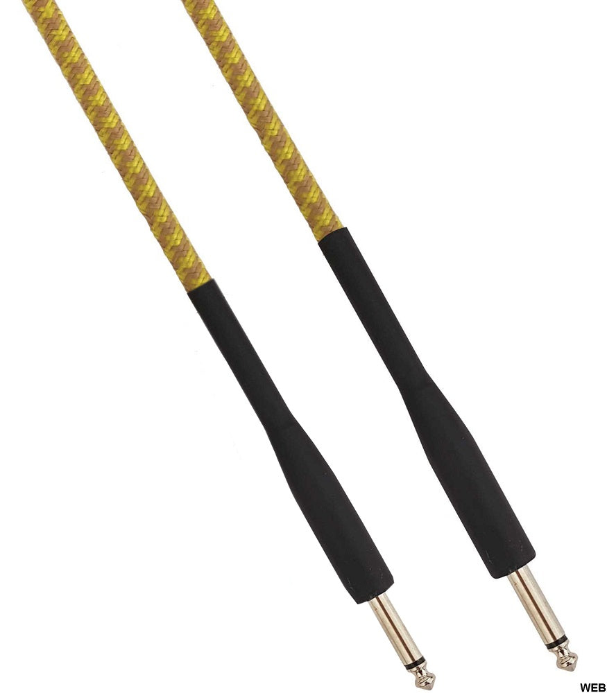 Cavo audio Jack maschio-maschio Mono 6.3mm 5m giallo/marrone