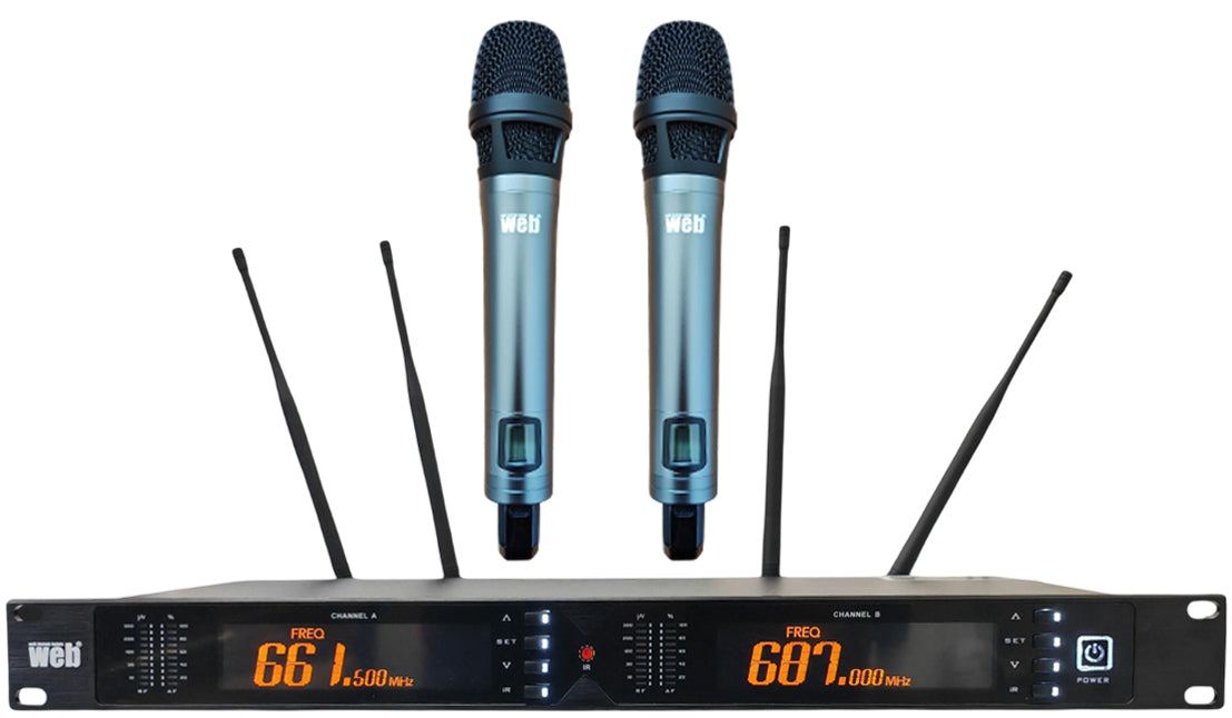 Microfono UHF wireless kit da 2 8055598010186 MIC566