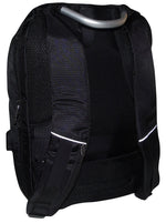 Zaino multifunzione antifurto imbottito con combinazione USB nero MOB1020