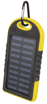 Powerbank 5000mAh con pannello solare giallo 5900495682086 GSM036557 MOB1099