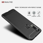Custodia TPU fibra di carbonio per Motorola P40