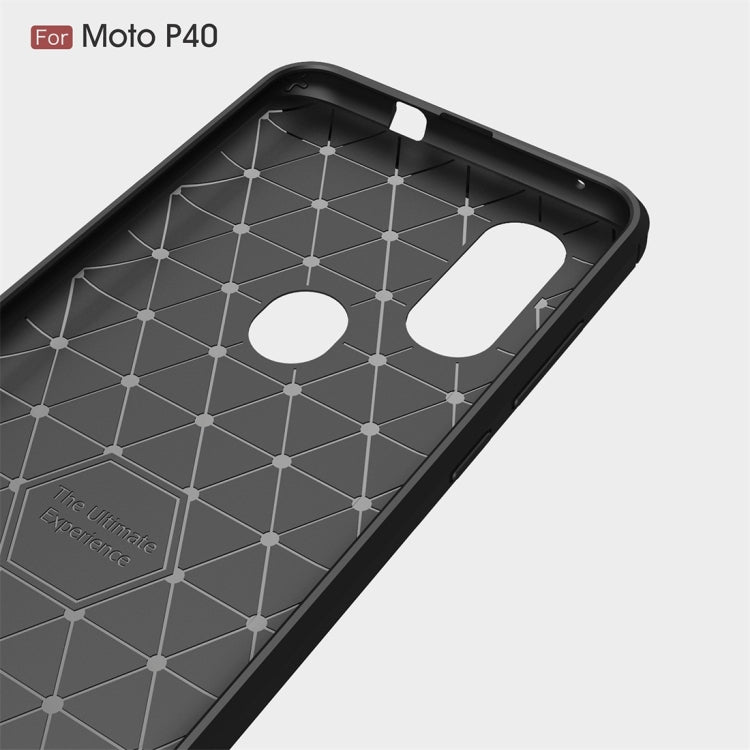 Custodia TPU fibra di carbonio per Motorola P40
