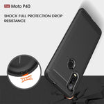 Custodia TPU fibra di carbonio per Motorola P40
