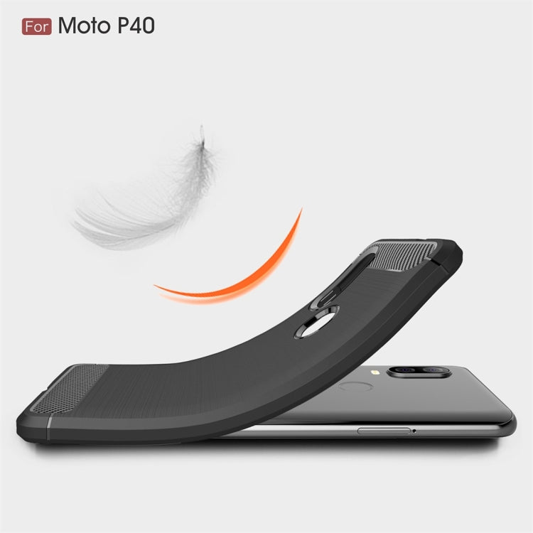 Custodia TPU fibra di carbonio per Motorola P40