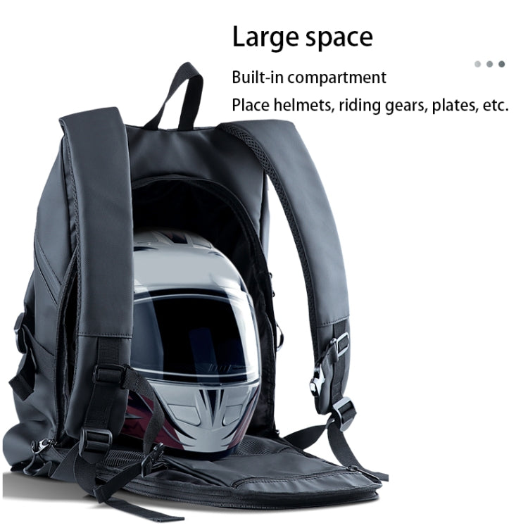 Zaino morbido impermeabile per casco da moto 52x35x8 cm