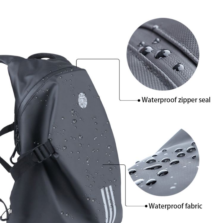 Zaino morbido impermeabile per casco da moto 52x35x8 cm