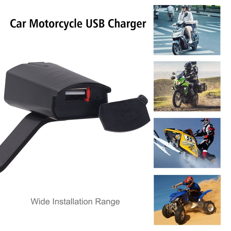 Adattatore USB impermeabile 5V 1.2A per veicoli 8-32V