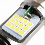 Faro LED per moto H4 12V 7,4W 24 LED luce bianca/gialla