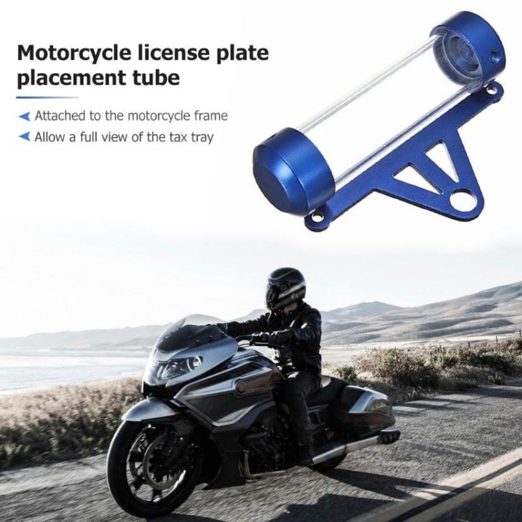 Tubo posizionamento targa moto in plexiglass impermeabile