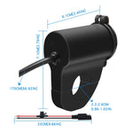 Caricabatterie doppio QC3.0 per moto con voltmetro 30W