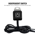 Caricabatterie doppio QC3.0 per moto con voltmetro 30W