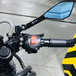 Specchietto retrovisore laterale in lega di alluminio per moto
