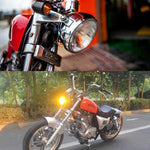 Faro LED 5,75 pollici con guscio nero per moto CG125 GN125
