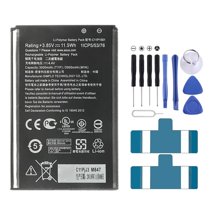 Batteria ai polimeri di litio 2900mAh per Asus ZenFone 2 Laser