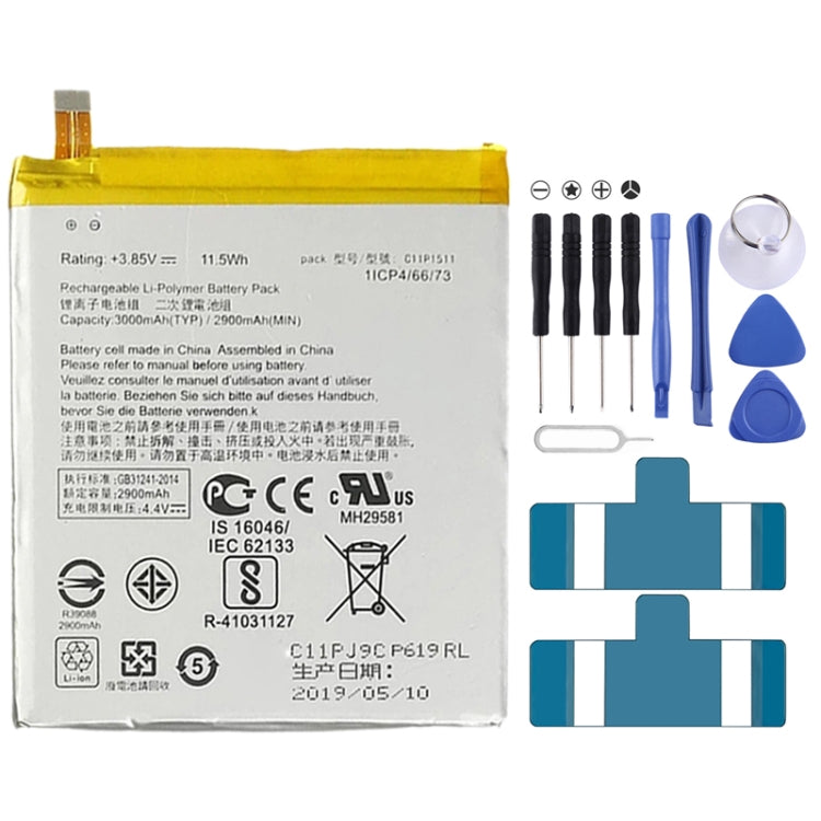Batteria ai polimeri di litio 2900mAh per Asus ZenFone 3 ZE552KL