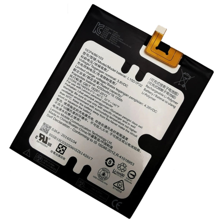 Batteria ai polimeri di litio 4250mAh per Lenovo Tab3 8 Plus