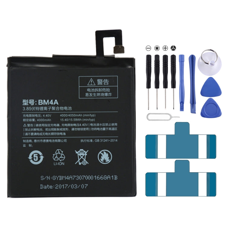 Batteria ai polimeri di litio BM4A 4000mAh per Xiaomi Redmi Pro