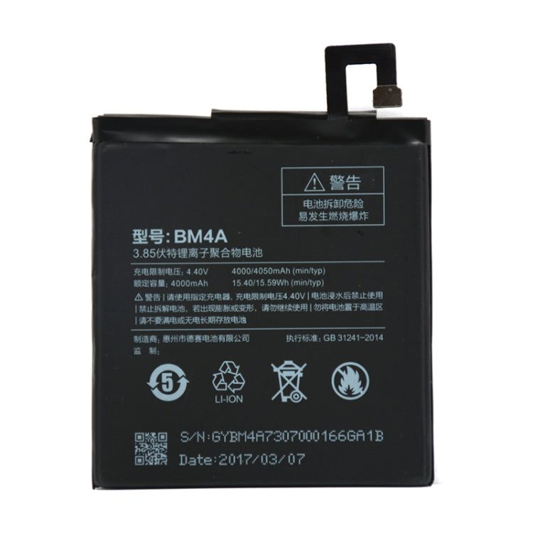 Batteria ai polimeri di litio BM4A 4000mAh per Xiaomi Redmi Pro