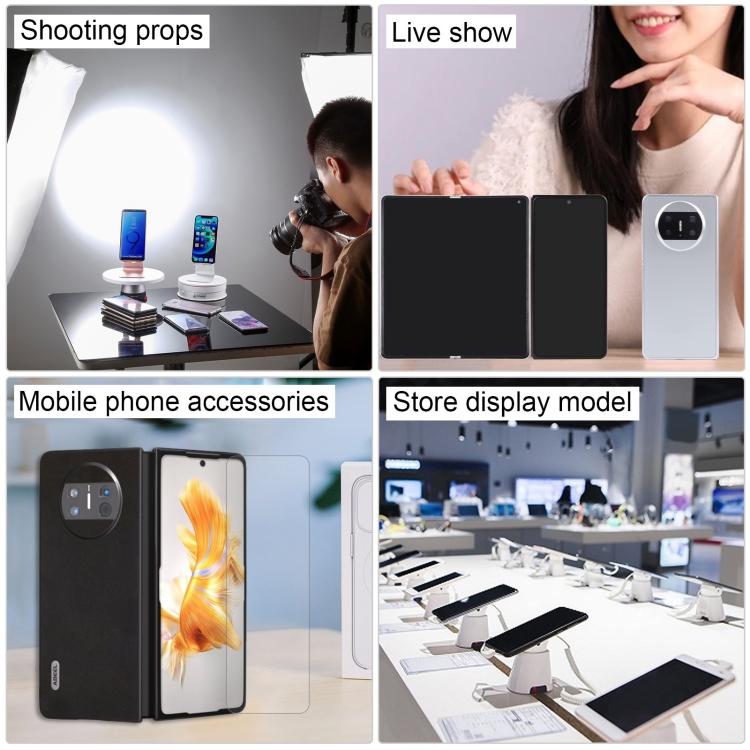 Modello display fittizio Huawei Mate X3 con schermo nero