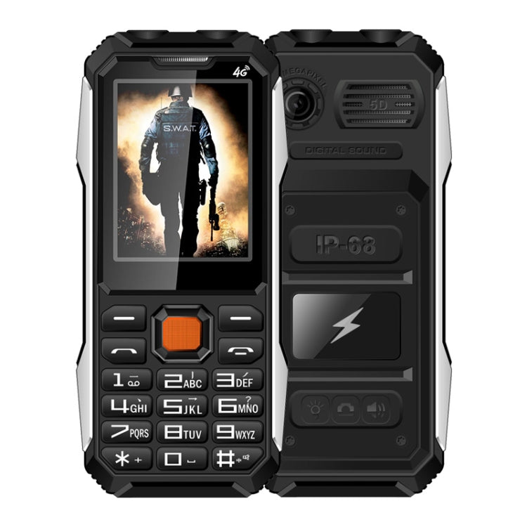 Telefono 4G impermeabile con batteria 6800mAh e torcia LED
