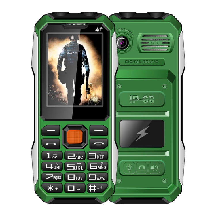 Telefono 4G impermeabile con batteria 6800mAh e torcia LED