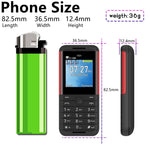 Telefono GSM 1,33" MTK6261D con Bluetooth e tripla SIM