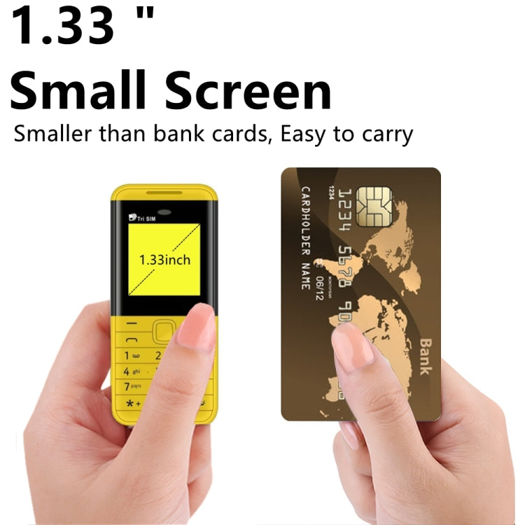 Telefono GSM 1,33" MTK6261D con Bluetooth e tripla SIM