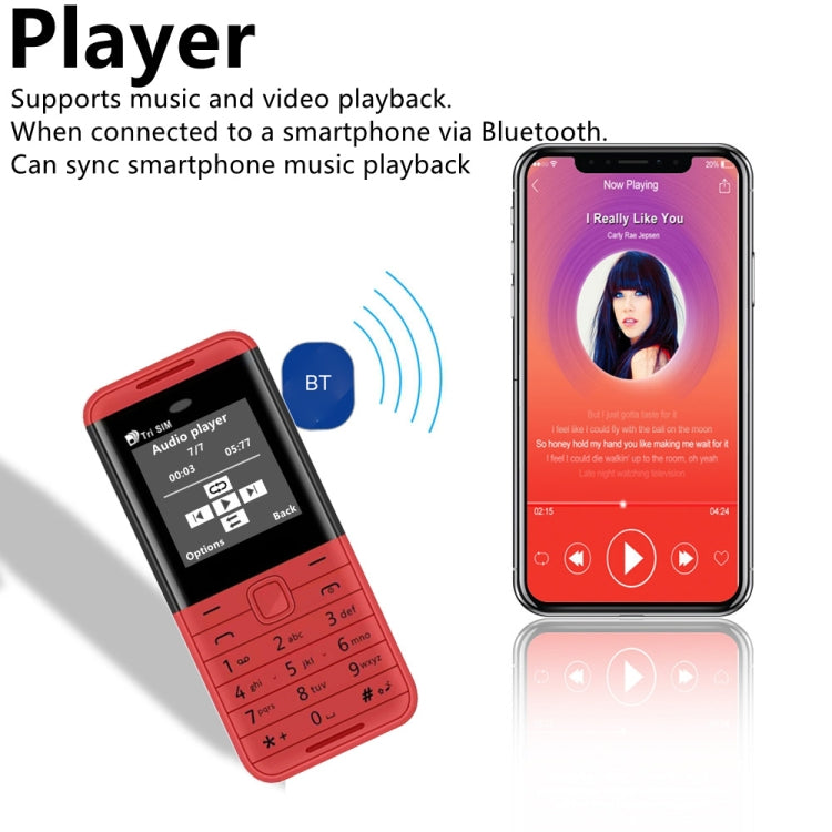 Telefono GSM 1,33" MTK6261D con Bluetooth e tripla SIM