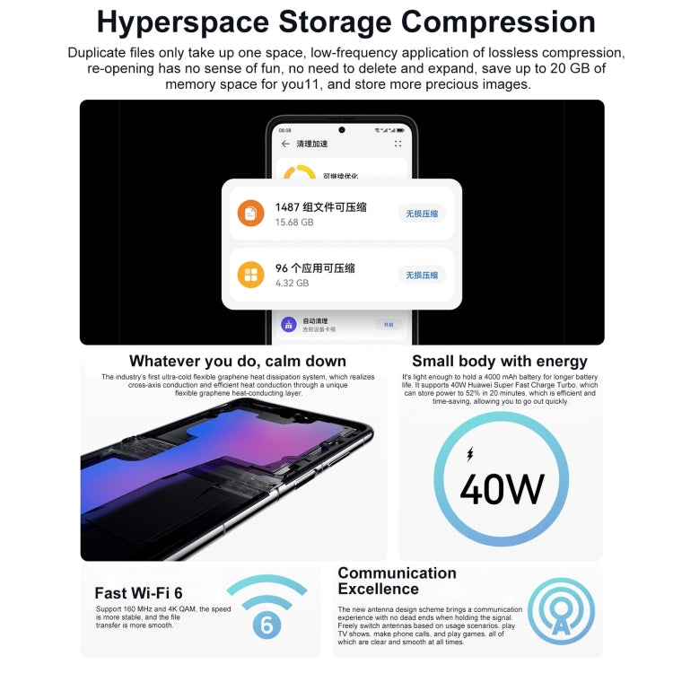 Smartphone 6,9" Snapdragon 778G 128GB HarmonyOS 3.0