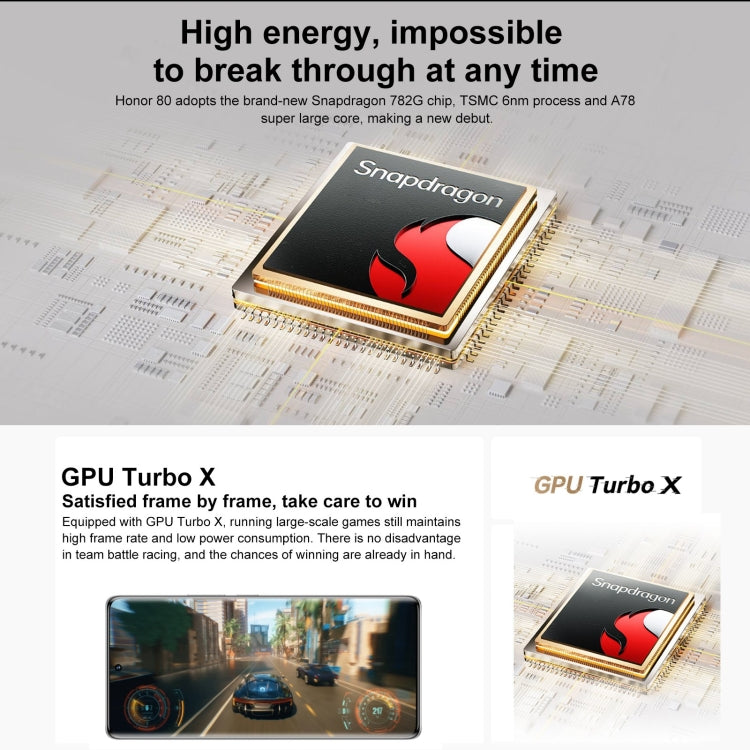 Smartphone Honor 80 5G 12GB RAM 256GB memoria