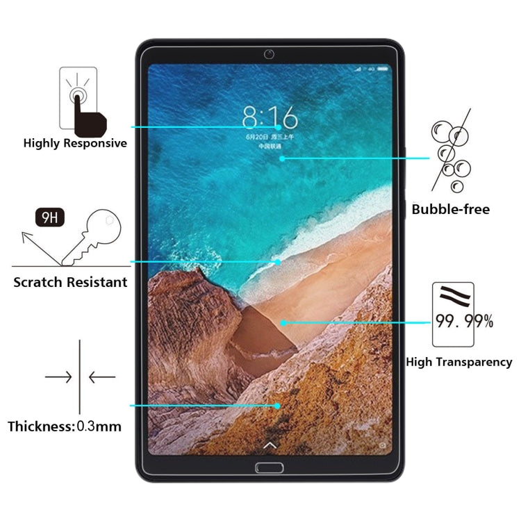 Pellicola in vetro temperato 9H per Xiaomi Mi Pad 4 Plus