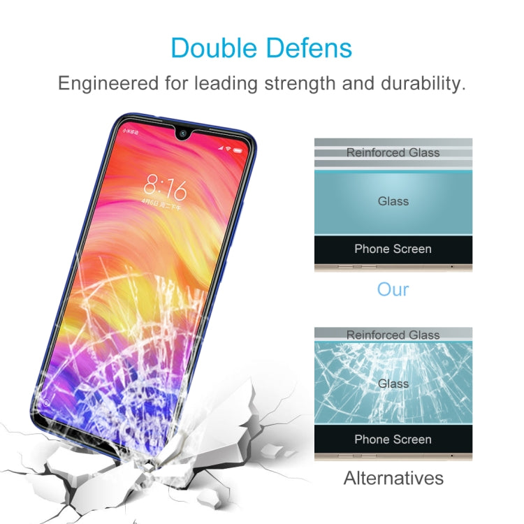 Pellicola in vetro temperato per Xiaomi Redmi Note 7 100 pezzi