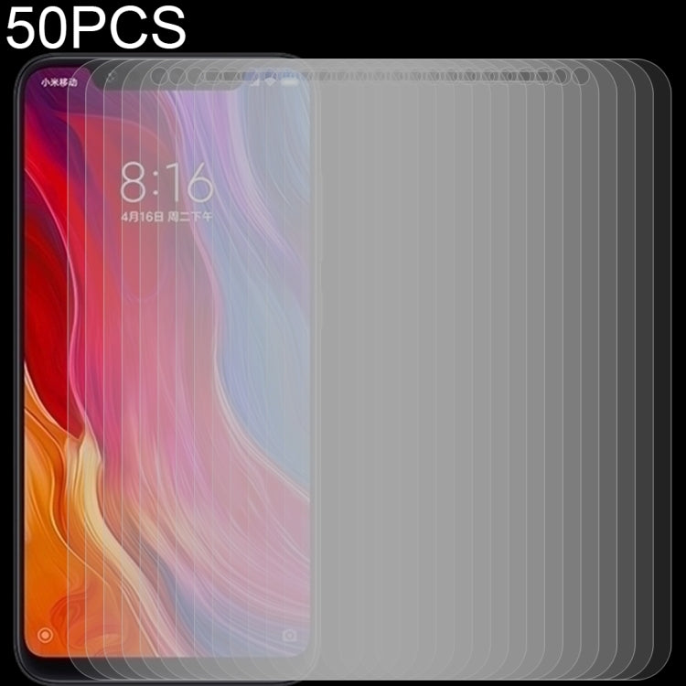 Pellicola in vetro temperato per Xiaomi Mi 8 0,26 mm 9H 50 pezzi
