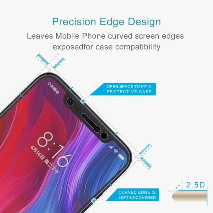 Pellicola in vetro temperato per Xiaomi Mi 8 0,26 mm 9H 50 pezzi